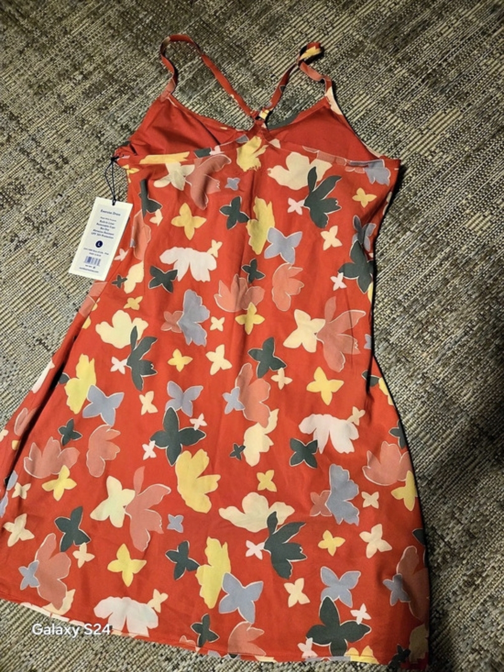 Outdoor Voices Exercise Dress Floral Size Large NWT